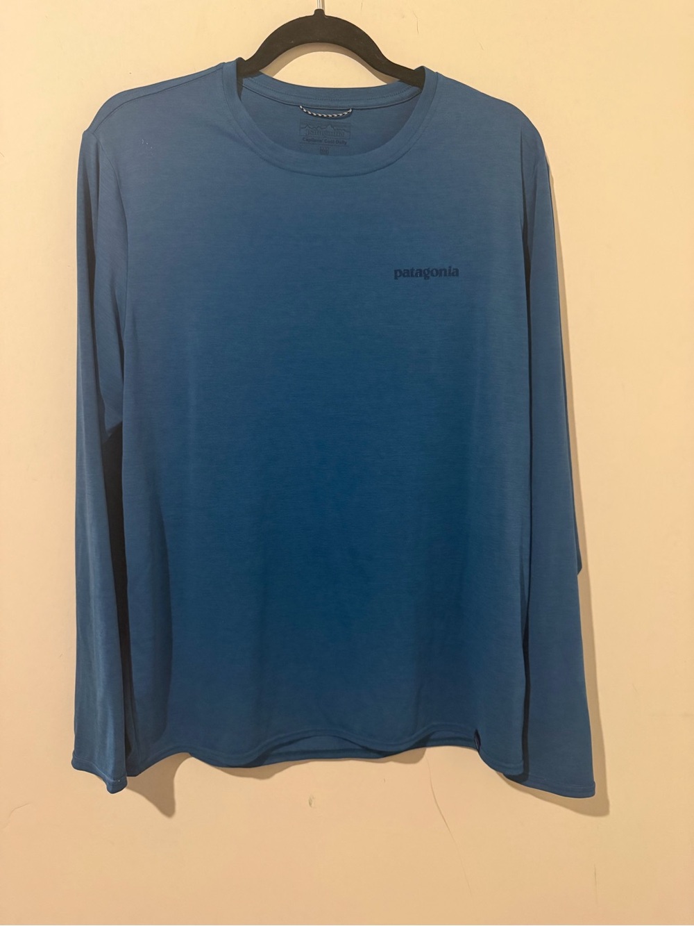 Patagonia Men's Long-Sleeve Crew Shirt - Blue Size Medium